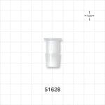 Press-In Plug, Barbed, Natural - Fits 1/2 inch ID Tubing (0.5 inch, 12.7 mm) - 51628