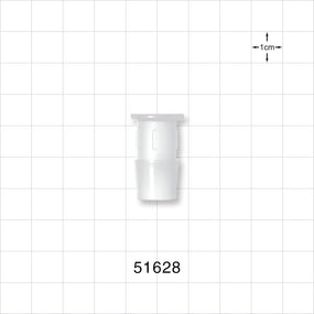 Press-In Plug, Barbed, Natural - Fits 1/2 inch ID Tubing (0.5 inch, 12.7 mm) - 51628