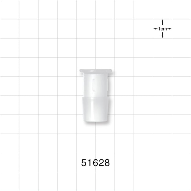 Press-In Plug, Barbed, Natural - Fits 1/2 inch ID Tubing (0.5 inch, 12.7 mm) - 51628