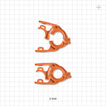 PharmaLok™ Clamp, Orange - Fits 0.5 inch/0.75 inch Mini Flange - 51630