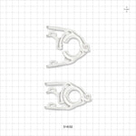 PharmaLok™ Clamp, White - Fits 0.5 inch/0.75 inch Mini Flange - 51632