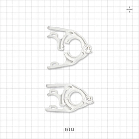 PharmaLok™ Clamp, White - Fits 0.5 inch/0.75 inch Mini Flange - 51632