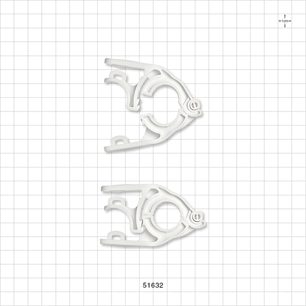 PharmaLok™ Clamp, White - Fits 0.5 inch/0.75 inch Mini Flange - 51632