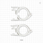 PharmaLok™ Clamp, White - Fits 1 inch/1.5 inch Standard Flange - 51634