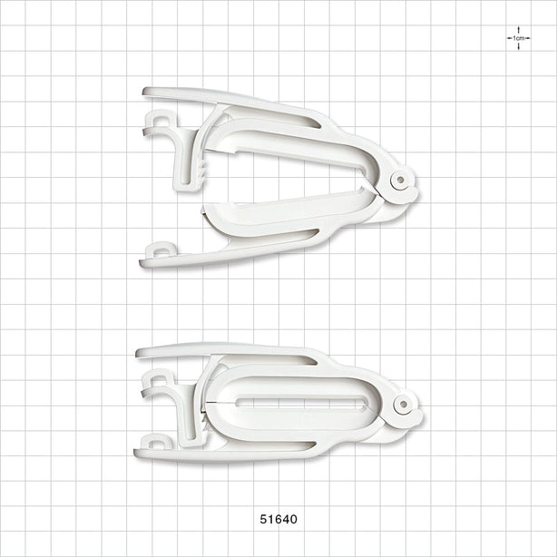 PharmaLok™ Tube Clamp, White - Fits 1/2 inch - 1 1/4 inch OD Tubing (0.5 inch - 1.25 inch, 12.7 mm - 31.7 mm) - 51640