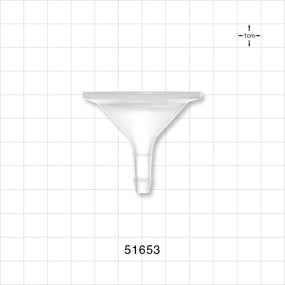 Sanitary Flange, Barbed, Natural - 1 inch/1.5 inch Standard; Fits 1/4 inch ID Tubing (0.25 inch, 6.35 mm) - 51653