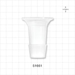 Sanitary Flange, Barbed, Natural - 1 inch/1.5 inch Standard; Fits 1 inch ID Tubing (25.4 mm) - 51661