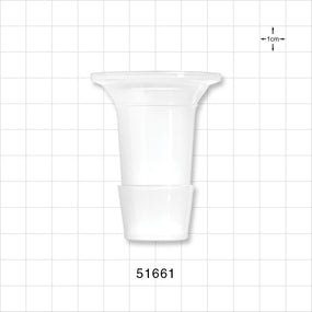 Sanitary Flange, Barbed, Natural - 1 inch/1.5 inch Standard; Fits 1 inch ID Tubing (25.4 mm) - 51661