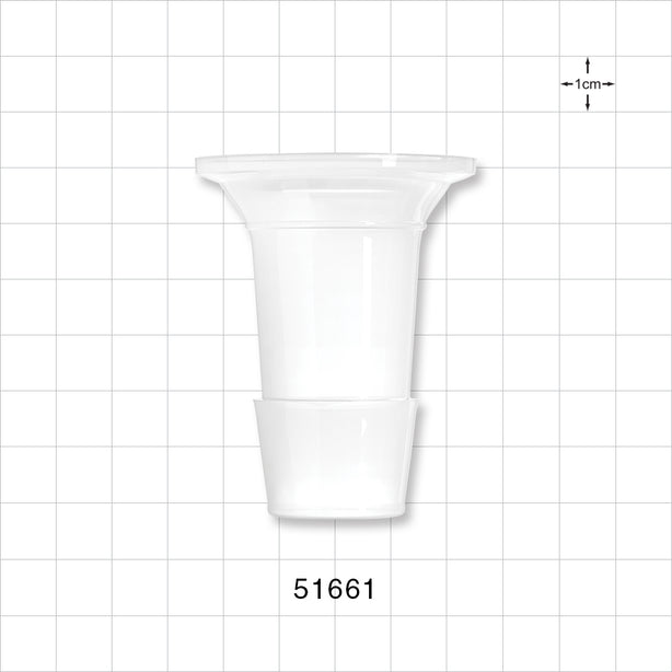 Sanitary Flange, Barbed, Natural - 1 inch/1.5 inch Standard; Fits 1 inch ID Tubing (25.4 mm) - 51661