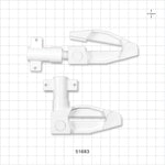 Bio-Ease™ HD Tubing Clamp - Fits 0.187 inch ID - 0.5 inch ID Tubes; Wall Thicknesses 0.085 inch - 0.2 inch - 51683
