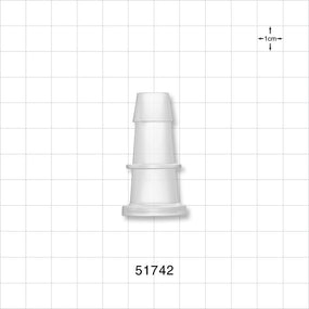FlowLinX™ Sanitary Flange, Barbed - 0.5 inch/0.75 inch Mini; Fits 1/2 inch ID Tubing (0.5 inch, 12.7 mm) - 51742