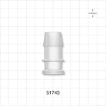 FlowLinX™ Sanitary Flange, Barbed - 0.5 inch/0.75 inch Mini; Fits 3/4 inch ID Tubing (0.75 inch, 19.05 mm) - 51743