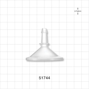 FlowLinX™ Sanitary Flange, Barbed - 1 inch/1.5 inch Standard; Fits 1/4 inch ID Tubing (0.25 inch, 6.35 mm) - 51744