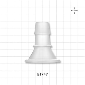 FlowLinX™ Sanitary Flange, Barbed - 1 inch/1.5 inch Standard; Fits 3/4 inch ID Tubing (0.75 inch, 19.05 mm) - 51747