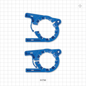 FlowLinX™ Sanitary Flange Clamp, Blue - Fits 1 inch/1.5 inch Standard Flange - 51750