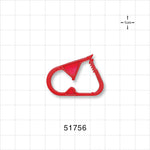 Pinch Clamp, Ratchet-Style, Red - Fits 0.268 inch OD Tubing (6.8 mm) - 51756