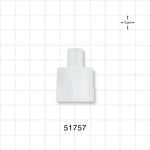 Straight Connector, Reducer, Tubing Port, Natural - 22 mm ID x 10 mm OD - 51757