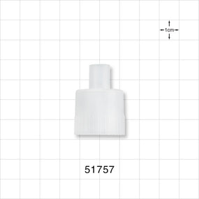 Straight Connector, Reducer, Tubing Port, Natural - 22 mm ID x 10 mm OD - 51757