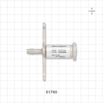 Lynx ST Connector, Barbed - 0.5 inch/0.75 inch Mini x Fits 1/4 inch ID Tubing (0.25 inch, 6.35 mm) - 51760