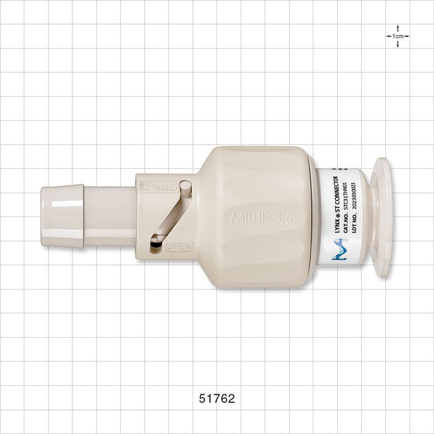 Lynx ST Connector, Barbed - 1 inch/1.5 inch Standard x Fits 1 inch ID Tubing (25.4 mm) - 51762