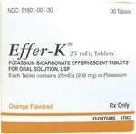 Nomax Inc. Effer-K Effervescent Potassium Citrate 51801-0001-30 - 30.0 Each - MDL-51801-001-30