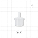 Straight Connector, Reducer, Tubing Port, Natural - 22 mm x 6 mm OD - 52206