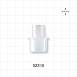 Straight Connector, Reducer, Tubing Port, Natural - 22 mm x 15 mm OD - 52215