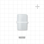 Straight Connector, Tubing Port, Natural - 22 mm OD - 52222