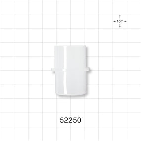 Straight Connector, Tubing Port, Natural - 22 mm OD/15 mm ID - 52250
