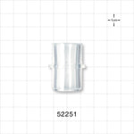 Straight Connector, Tubing Port, Clear - 22 mm OD/15 mm ID - 52251