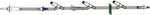 ICU Medical Primary IV Administration Set Bravo® Gravity 3 Ports 15 Drops / mL Drip Rate 112 Inch Tubing - Case of 50 - B9900-161-CS