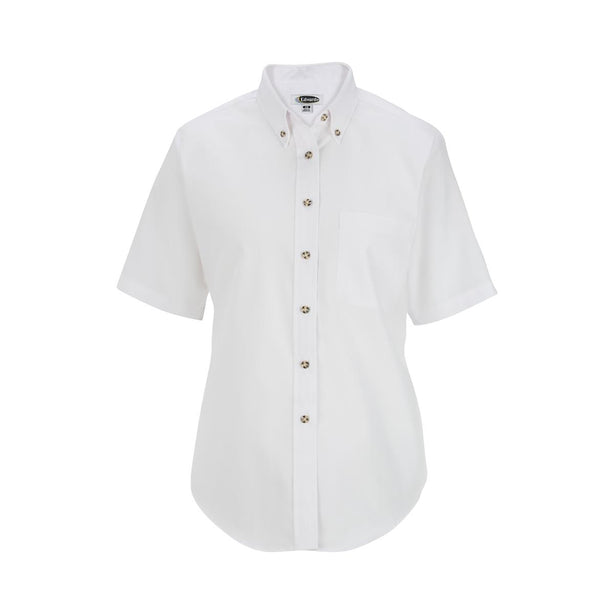EDWARDS GARMENT CO Women's Short Sleeve Poplin Shirts 5230 000 XS 1 Each - MDL-5230WHTXS