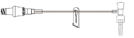 ICU Medical IV Extension Set Bravo 24® Needle-Free Port Small Bore 7 Inch Tubing Without Filter - Case of 50 - B9900-438-CS