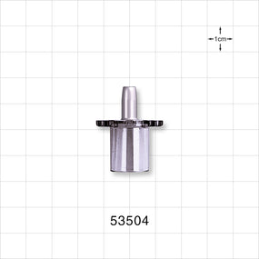 Straight Connector, Reducer, Tubing Port, Clear - 15 mm OD x 4 mm ID - 53504