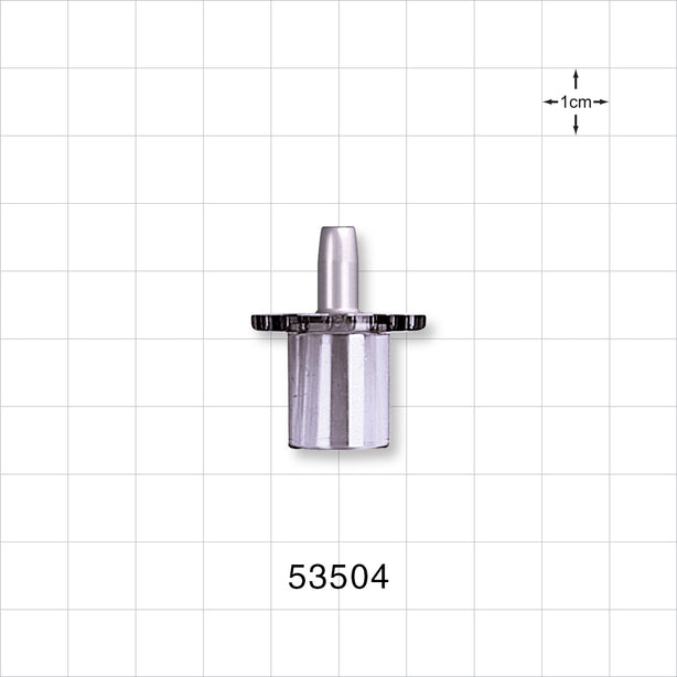 Straight Connector, Reducer, Tubing Port, Clear - 15 mm OD x 4 mm ID - 53504
