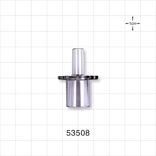 Straight Connector, Reducer, Tubing Port, Clear - 15 mm OD x 6 mm ID - 53508