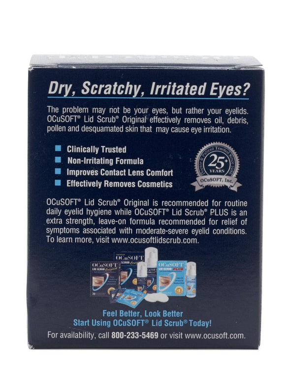 Ocusoft, Inc Eyelid Scrub Pads 54799-0301-90 - 30.0 Each