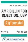 Auromedics Ampicillin Injection 55150-0114-20 - 10.0 Each