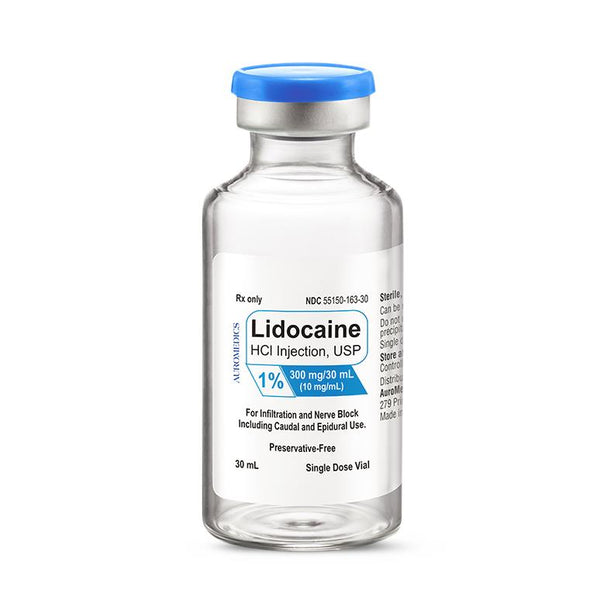 Auromedics Lidocaine Hydrochloride Injection 55150-0163-30 - 1.0 Each - MDL-55150-163-30