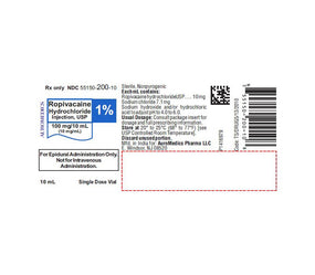 AUROMEDICS Ropivacaine HCL Injections 55150-0200-10 25 Each - MDL-55150-200-10