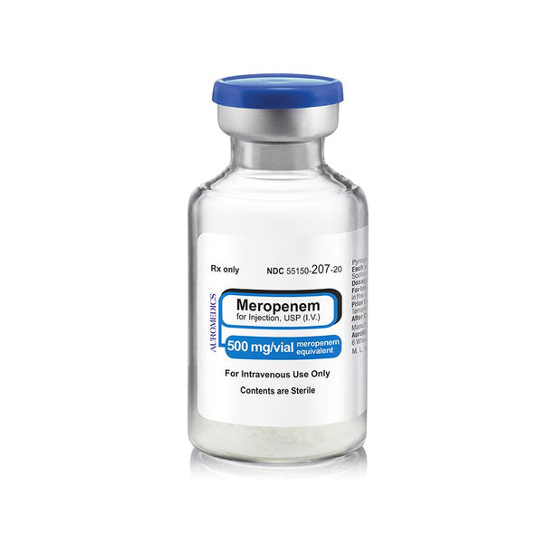 Auromedics Meropenem Injection 55150-0207-20 - 10.0 Each - MDL-55150-207-20