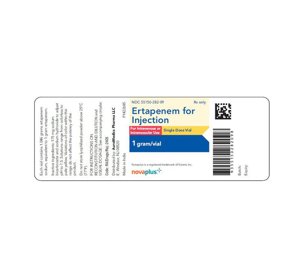 Auromedics Ertapenem Injection - 55150-282-09