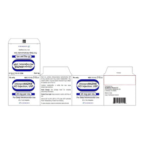 Auromedics Chlorpromazine Injections 55150-0318-25 - 25.0 Each
