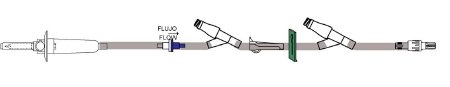 ICU Medical Primary IV Administration Set Bravo® Gravity 2 Ports 15 Drops / mL Drip Rate With Filter 92 Inch Tubing - Case of 50 - B5900-05-CS
