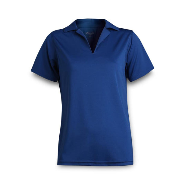 Edwards Garment Co 5580 041 Women's Flat Knit Performance Polo Shirt, Royal Blue, Size - XL - 1 Each