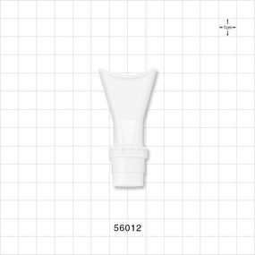 Mouthpiece, White - Fits 22 mm ID Connection - 56012