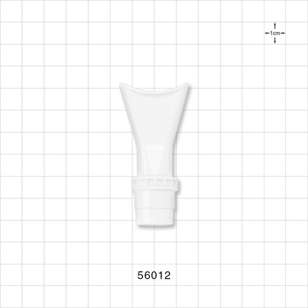 Mouthpiece, White - Fits 22 mm ID Connection - 56012