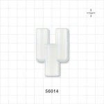 Y Connector, Parallel, Tubing Ports, Natural - 15 mm OD x 15 mm OD x 15 mm ID/17 mm OD - 56014