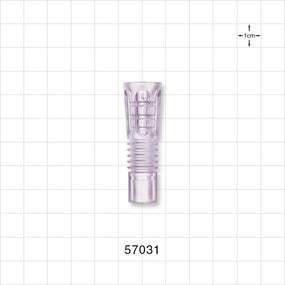 Flexible Suction Connector, Clear - Fits 20 FR OD Tubing (0.27 inch, 6.8 mm) - 57031