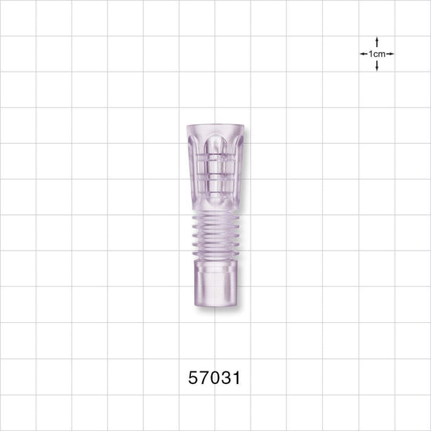 Flexible Suction Connector, Clear - Fits 20 FR OD Tubing (0.27 inch, 6.8 mm) - 57031